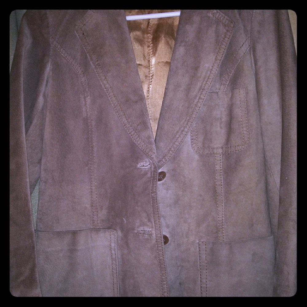 Genuine suede blazer made in romania